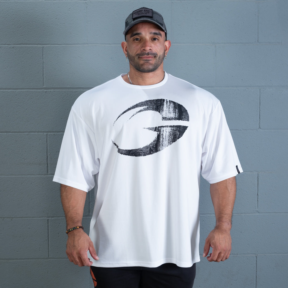 GASP Mesh Iron Tee White